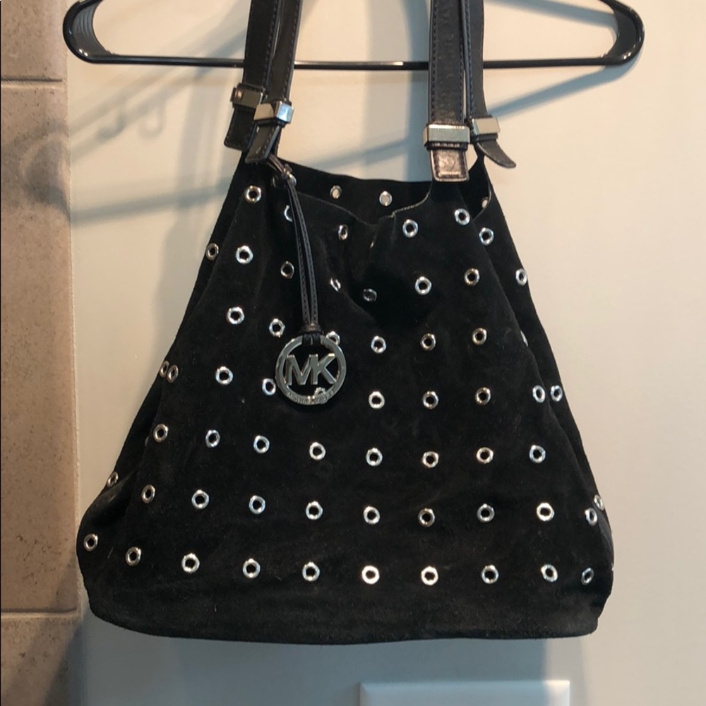Michael Kors Large Colgate Grommet Suede Tote